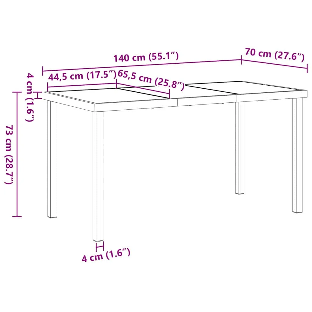 Záhradný jedálenský set s vankúšom 5 pcs Hnedá polyratan