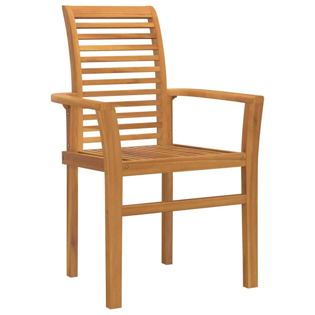 Záhradný jedálenský set 7 pcs Hnedá Tíkový masív