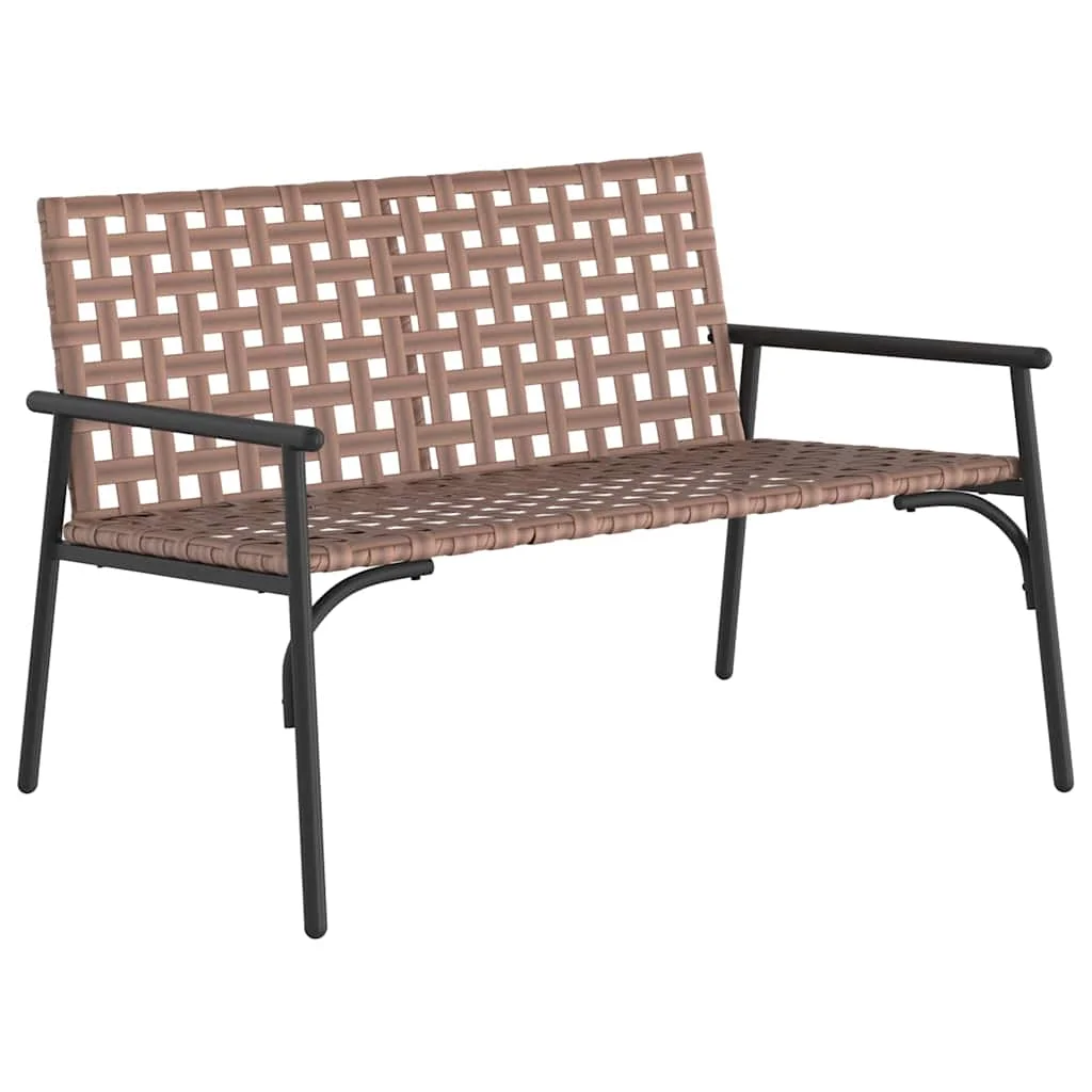 Záhradný jedálenský set 4 pcs Hnedá polyratan