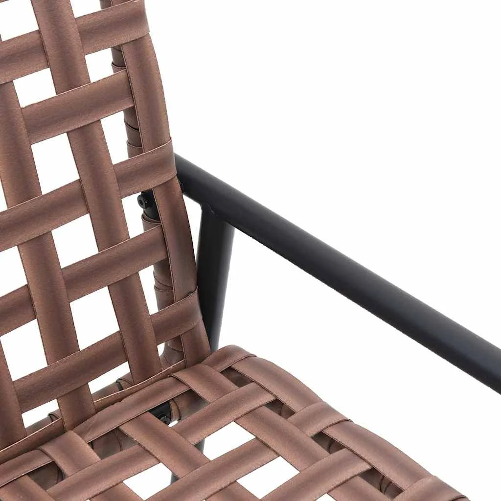 Záhradný jedálenský set 4 pcs Hnedá polyratan