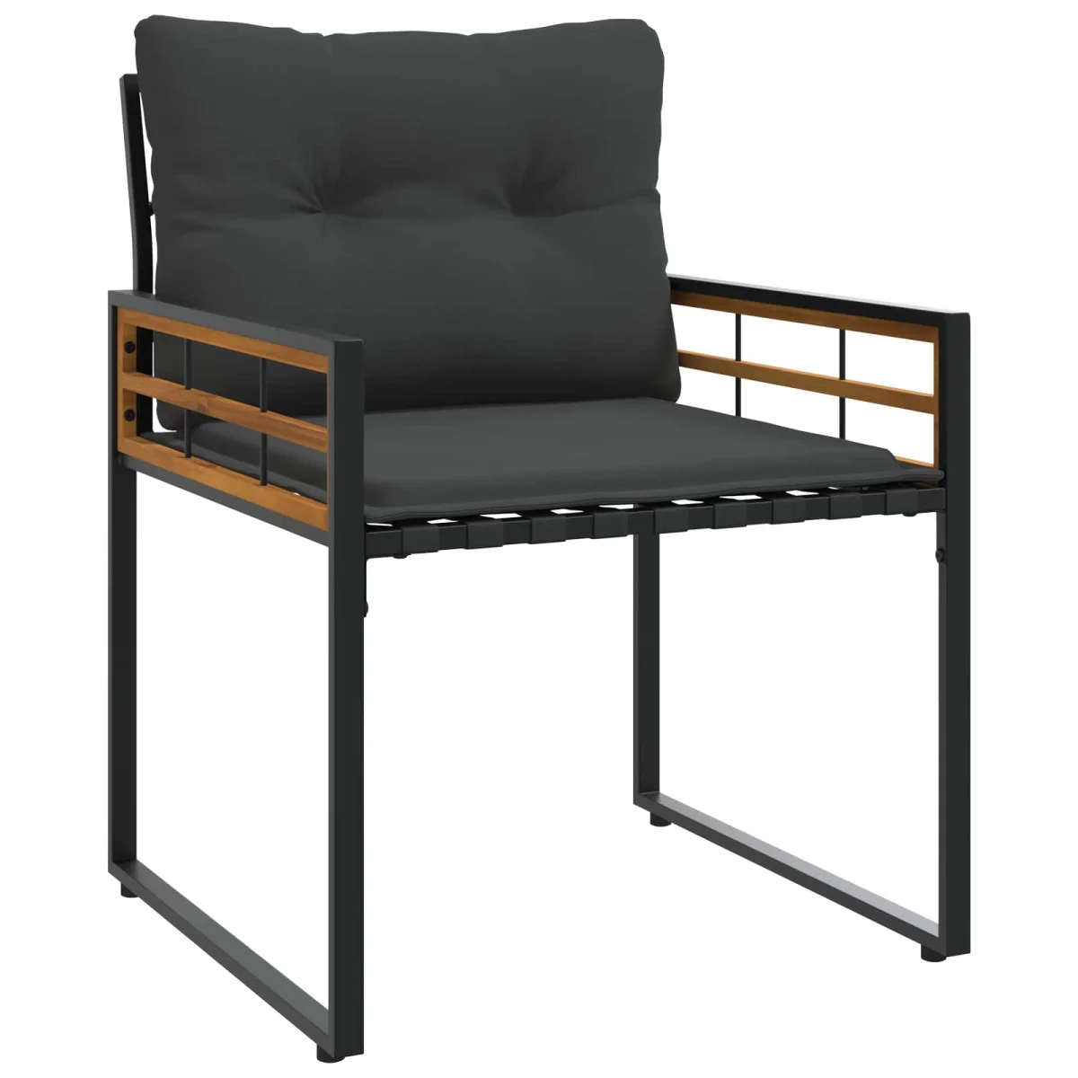 Záhradný nábytok s vankúšom 4 pcs Tlmená sivá