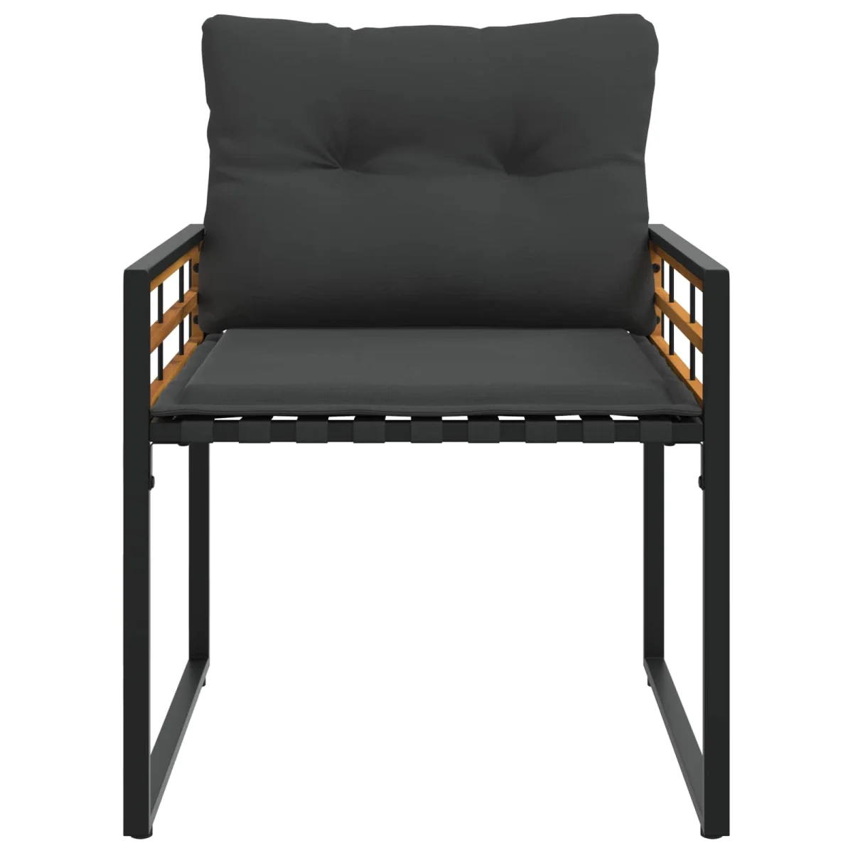 Záhradný nábytok s vankúšom 3 pcs Tlmená sivá