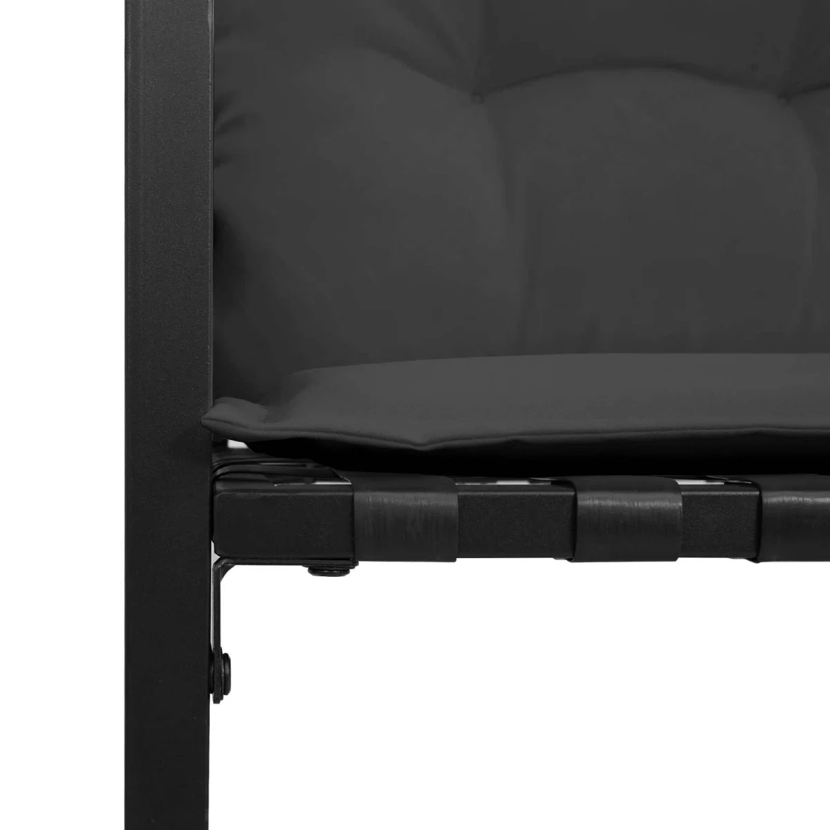 Záhradný nábytok s vankúšom 3 pcs Tlmená sivá
