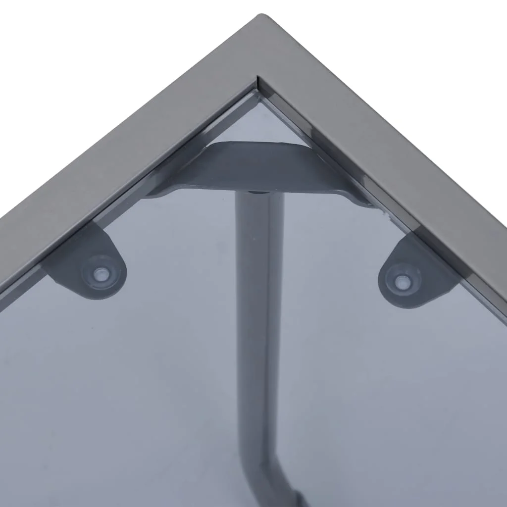 4-dielna záhradná sedacia súprava látka a oceľ sivá