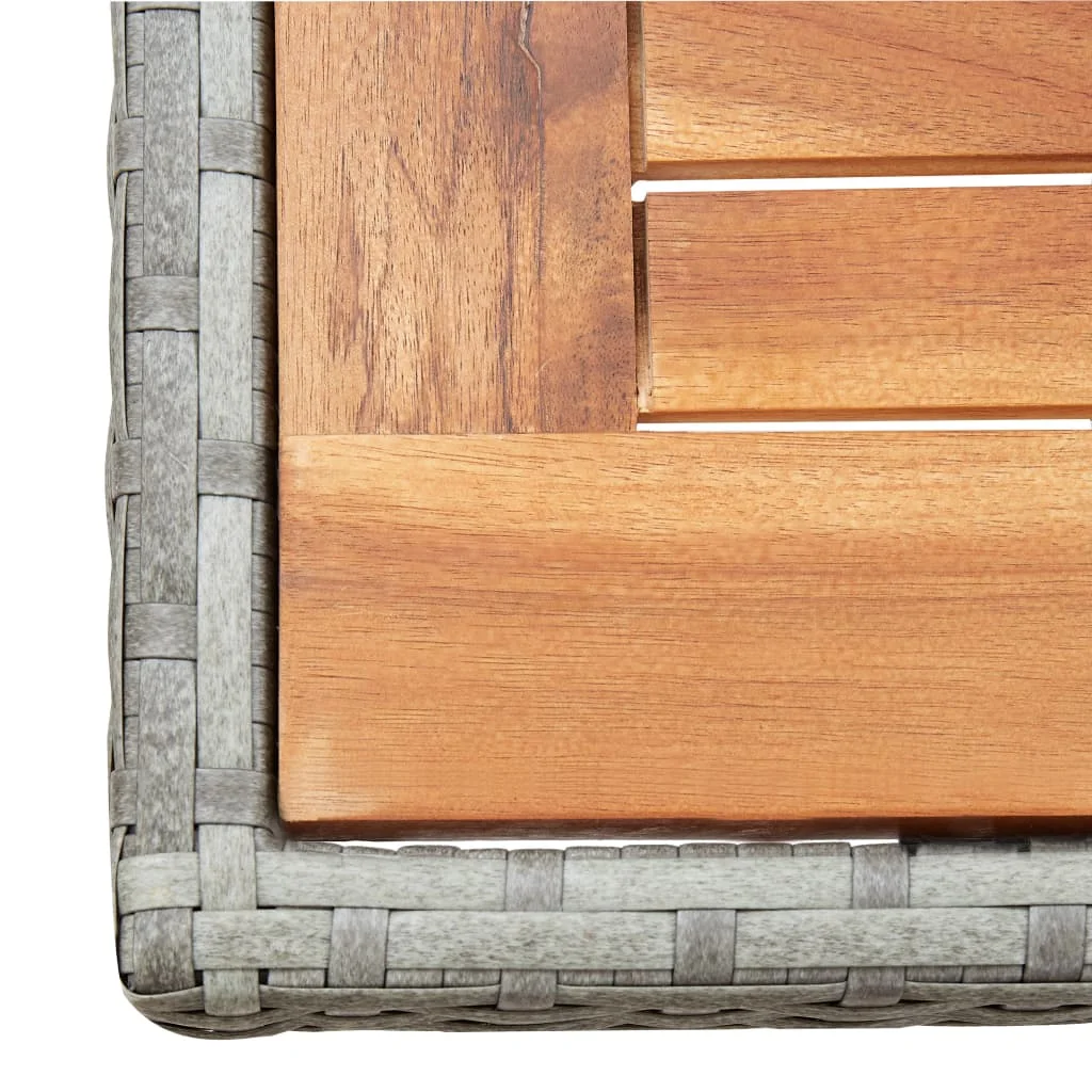 13-dielna vonkajšia súprava, polyratan a akáciov masív,antracit