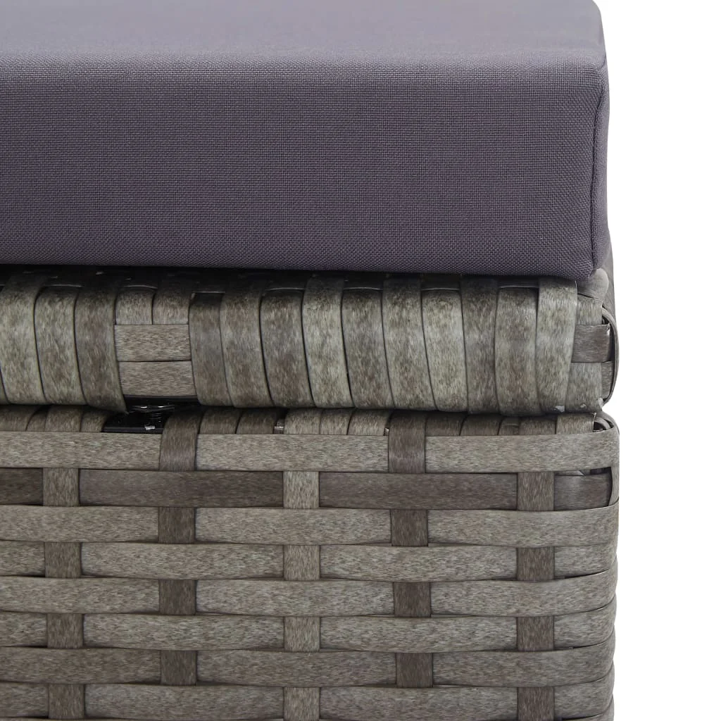 13-dielna vonkajšia súprava, polyratan a akáciov masív,antracit