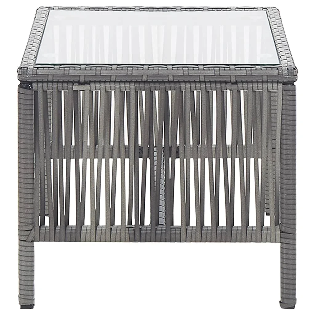 4-dielna záhradná sedacia súprava s vankúšmi polyratanová antracitová 