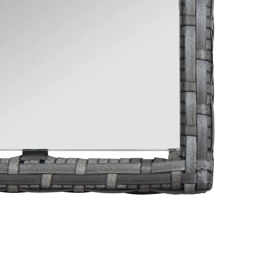 4-dielna záhradná sedacia súprava s vankúšmi polyratanová antracitová 