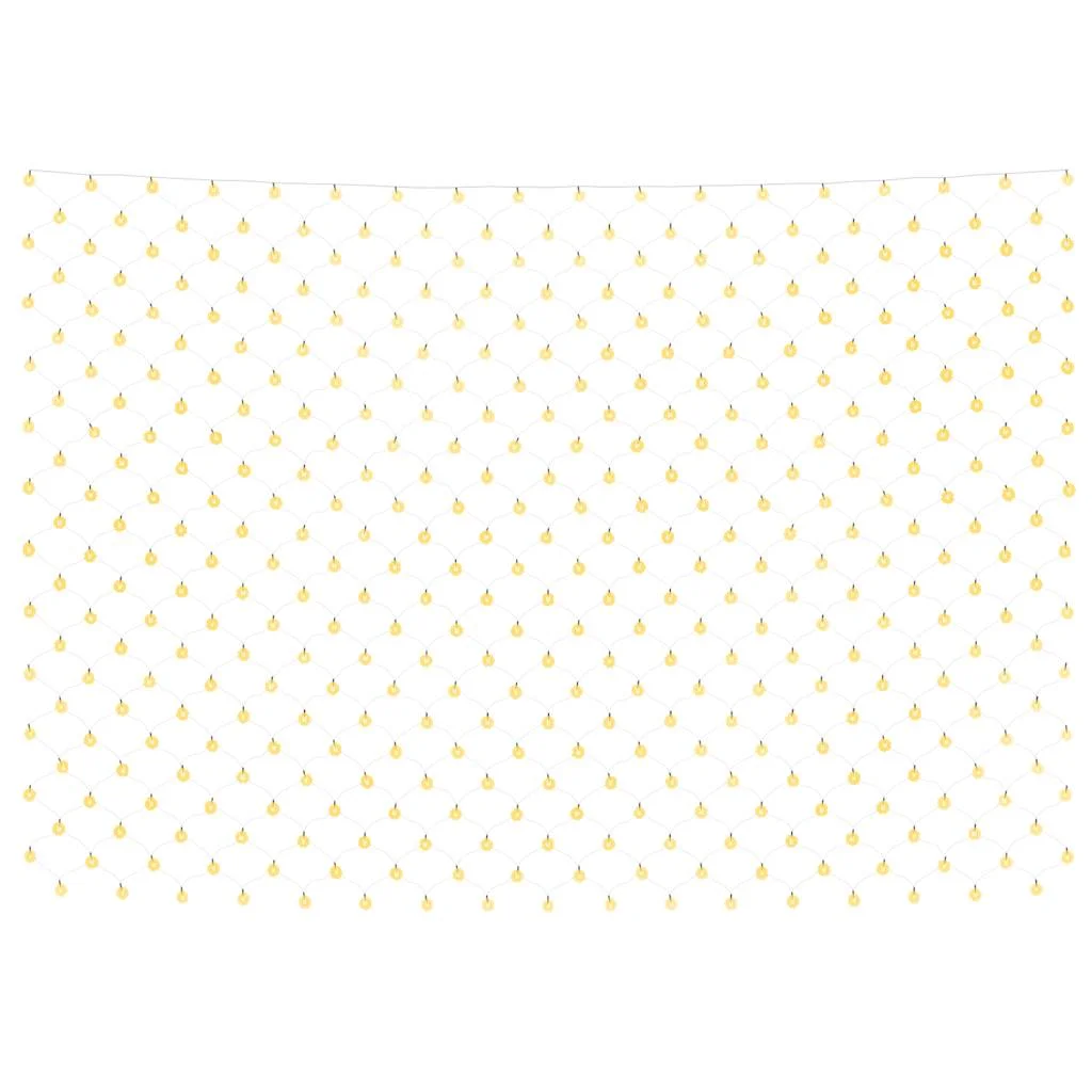 Vianočná svetelná sieť biela 3x2 m 204 LED interiér exteriér