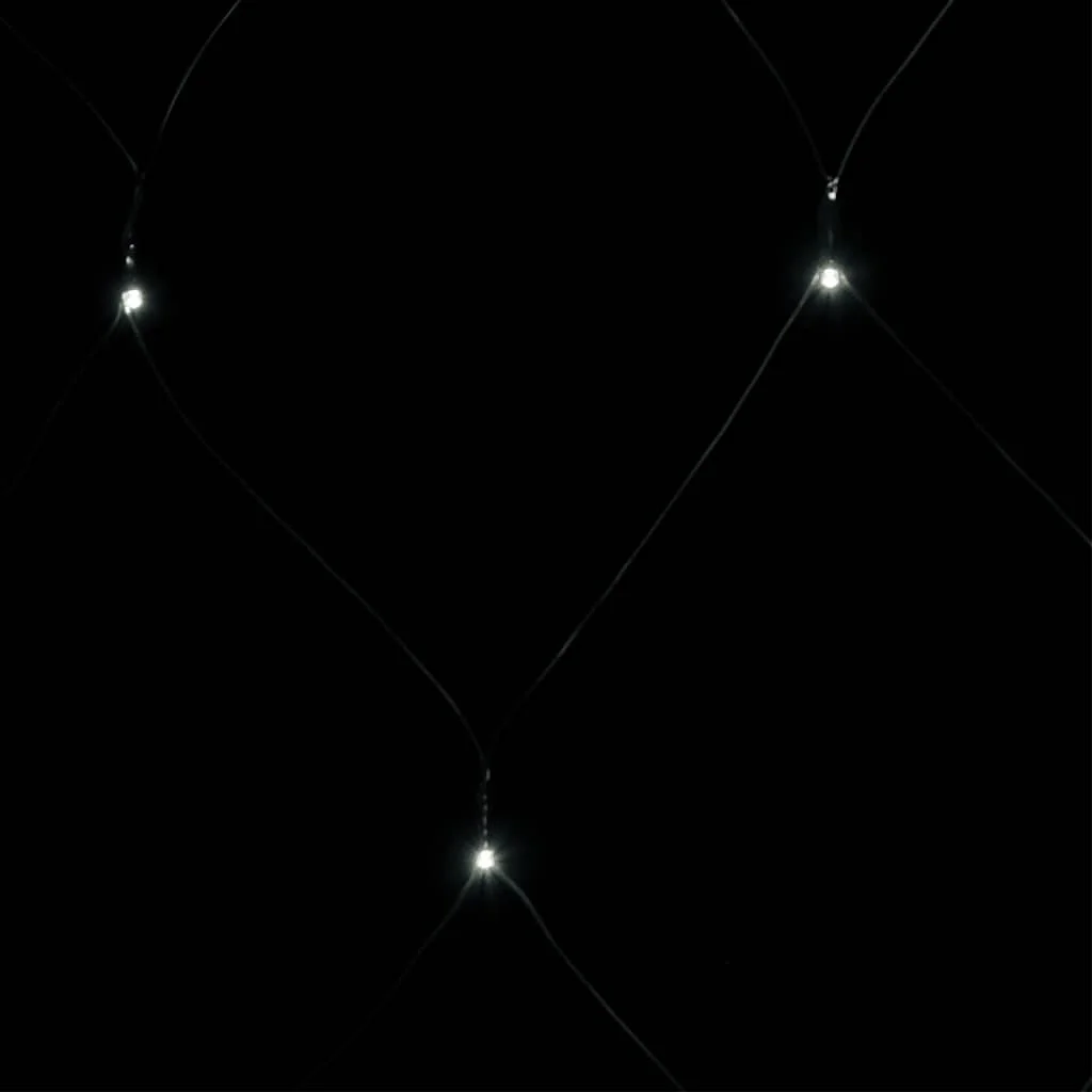 Vianočná svetelná sieť biela 3x2 m 204 LED interiér exteriér