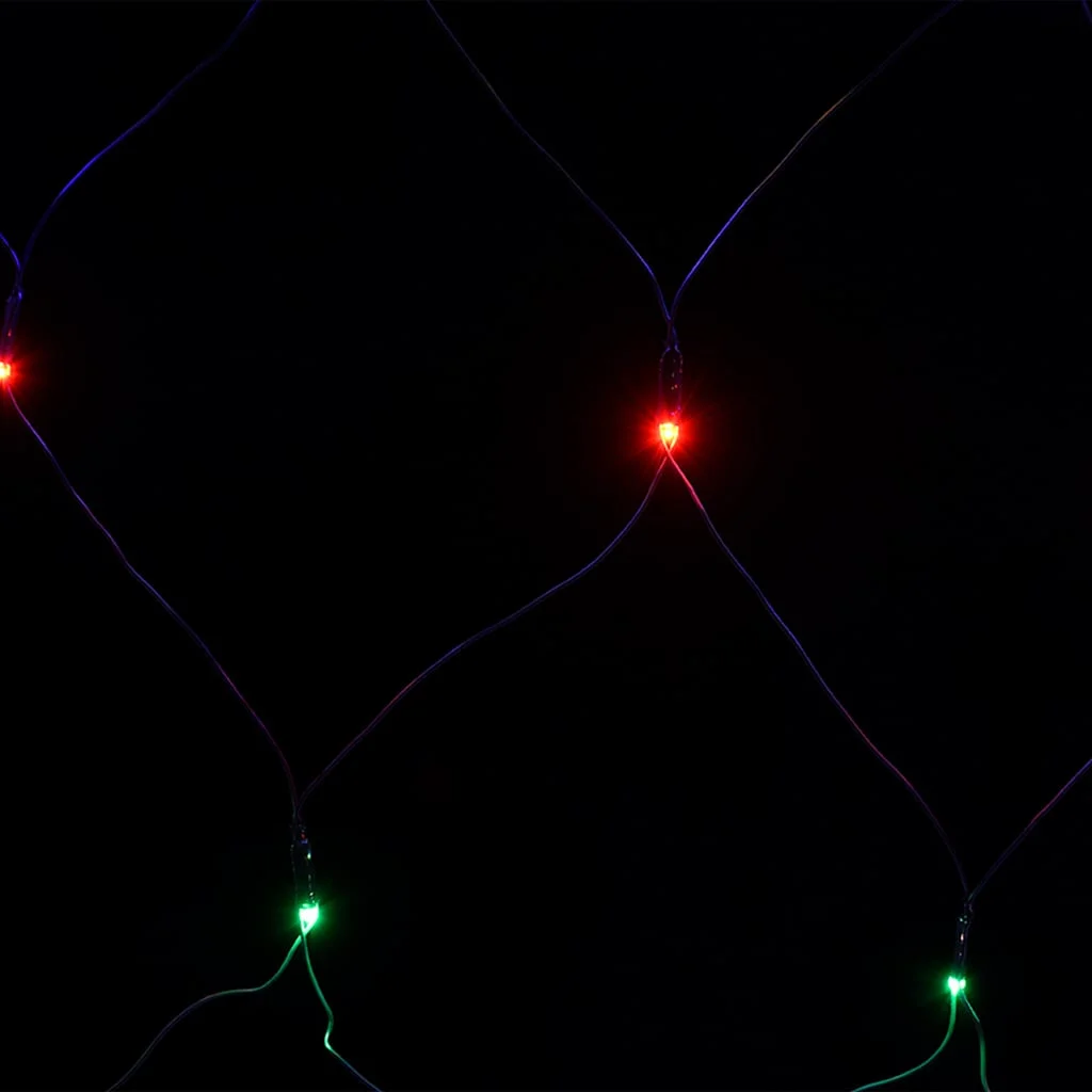 Vianočná svetelná sieť farebná 3x2 m 204 LED interiér exteriér