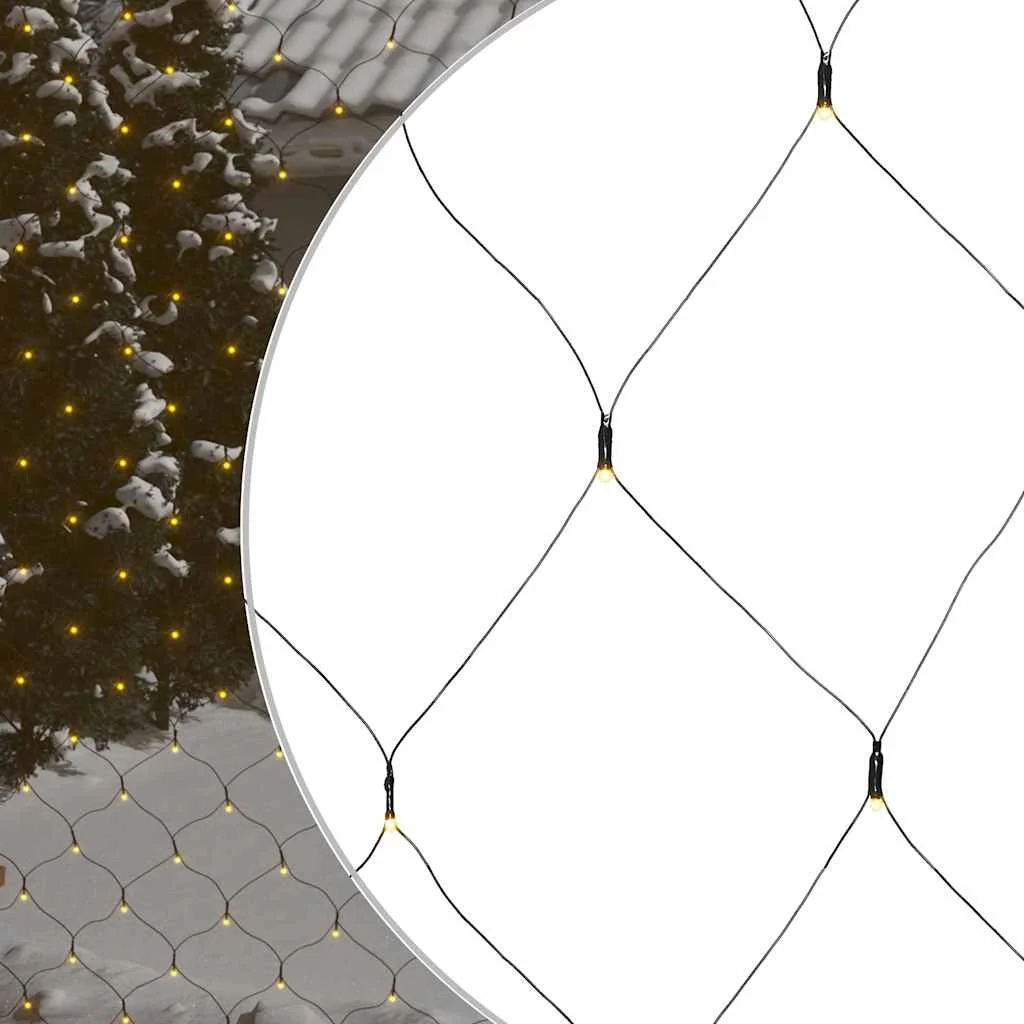 Vianočná svetelná sieť biela 4x4 m 544 LED interiér exteriér