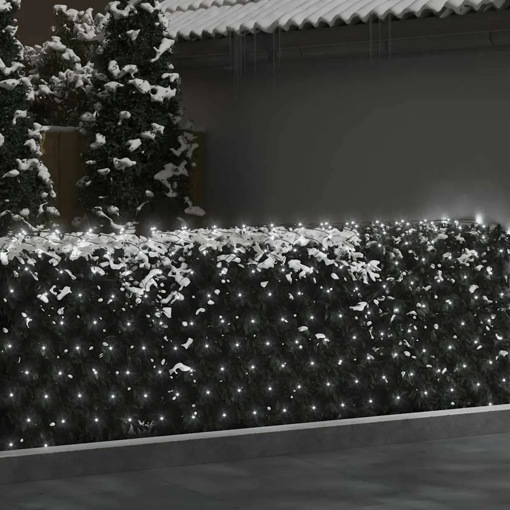 Vianočná svetelná sieť biela 4x4 m 544 LED interiér exteriér