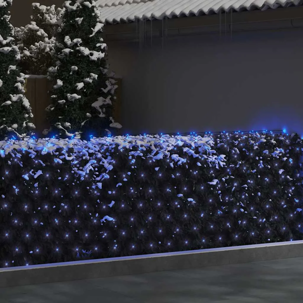 Vianočná svetelná sieť modrá 4x4 m 544 LED interiér exteriér