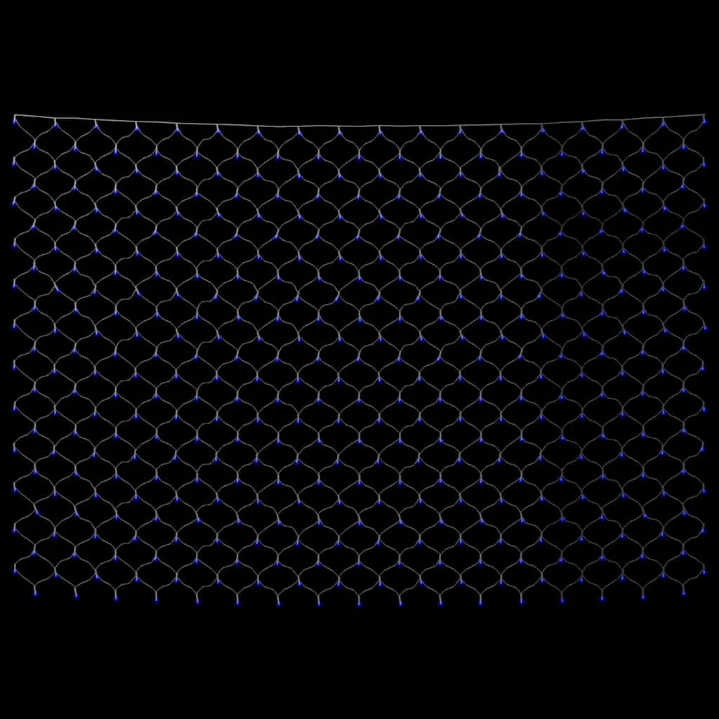 Vianočná svetelná sieť modrá 4x4 m 544 LED interiér exteriér