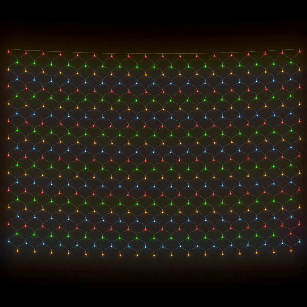 Vianočná svetelná sieť farbná 4x4 m 544 LED interiér exteriér