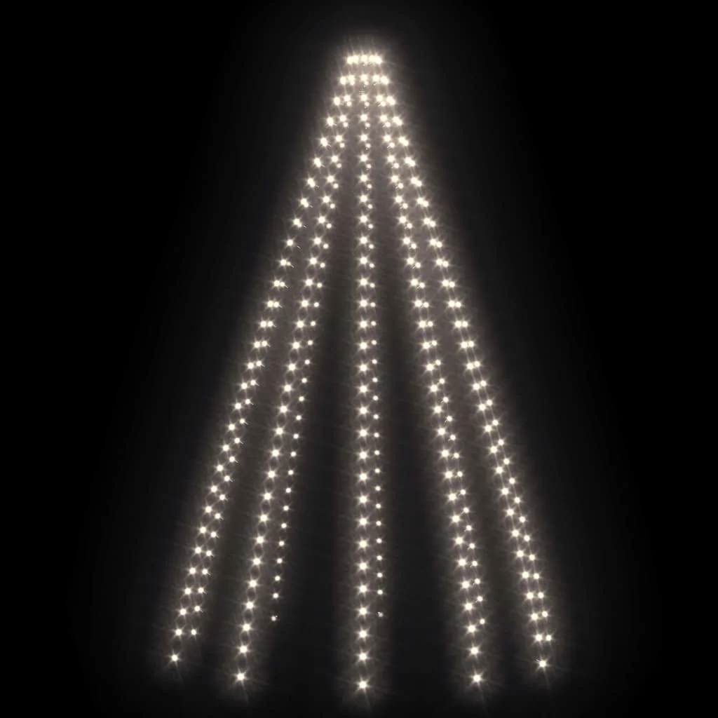 Svetelná sieť na vianočný stromček 300 LED, studená biela 300cm