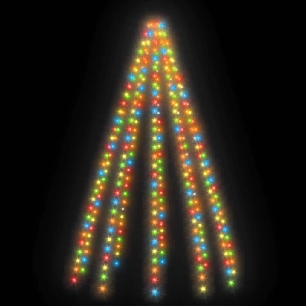 Svetelná sieť na vianočný stromček 300 LED, farebná 300 cm