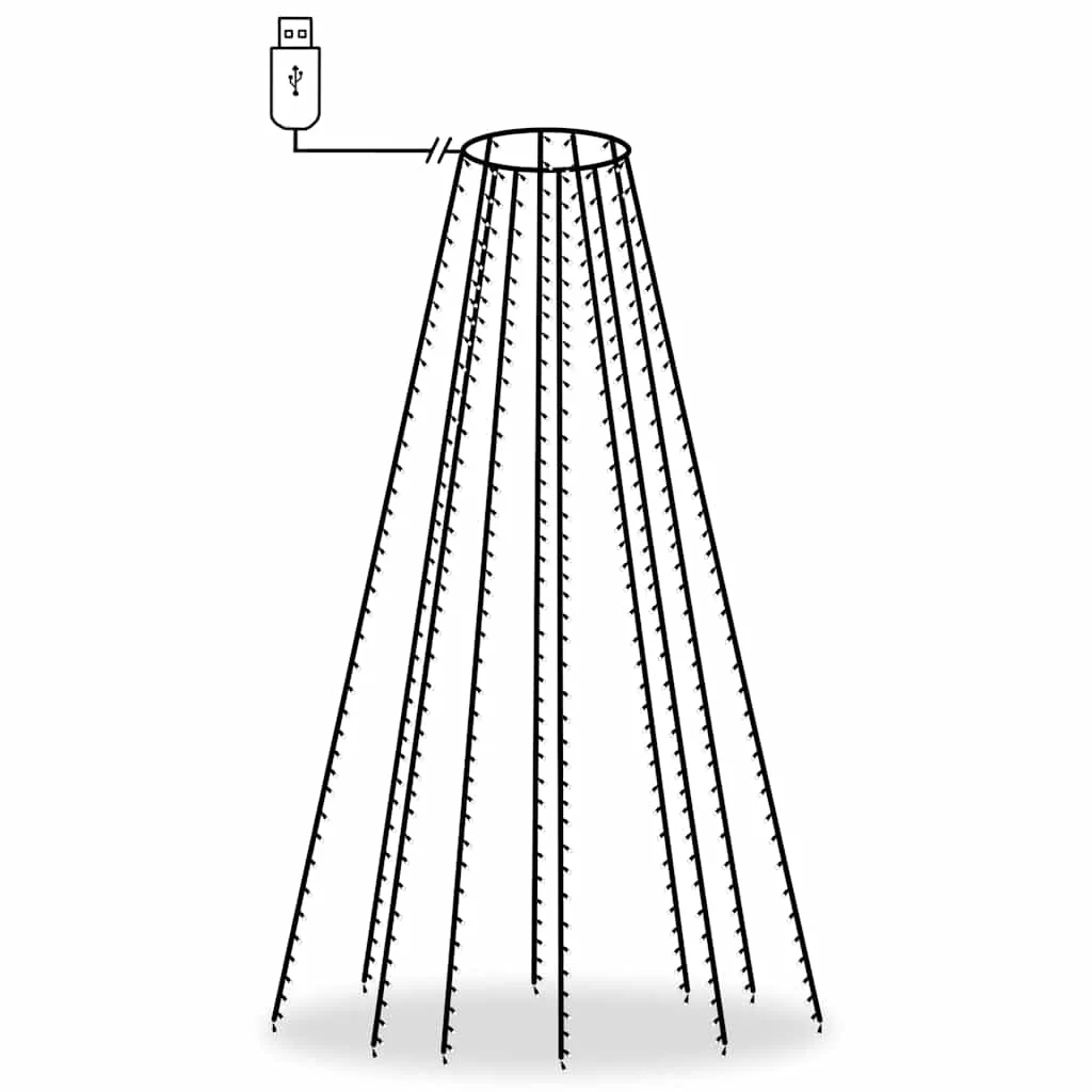 Svetlá na stromček 500LED studené biele 500cm interiér/exteriér