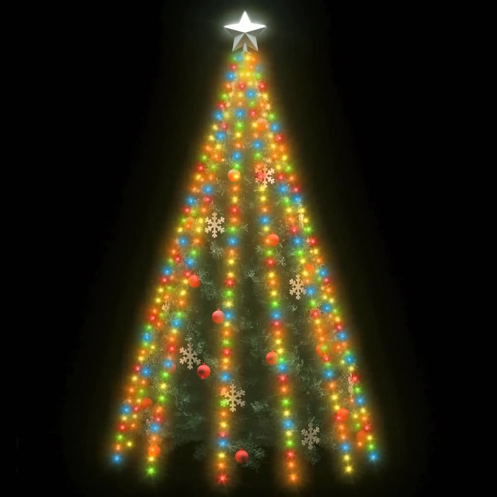Svetlá na stromček 500 LED, farebné 500 cm, interiér/exteriér