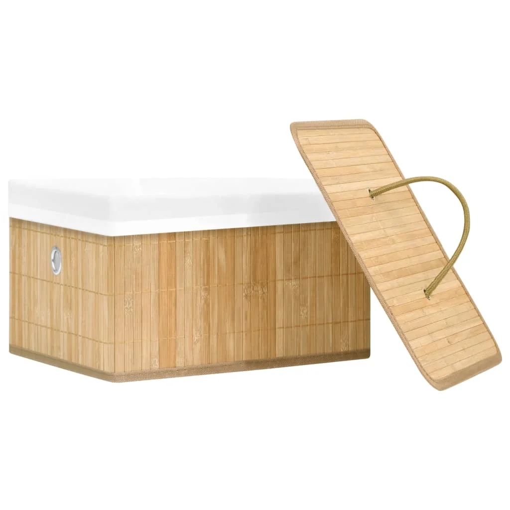 Bambusové úložné boxy 4 ks