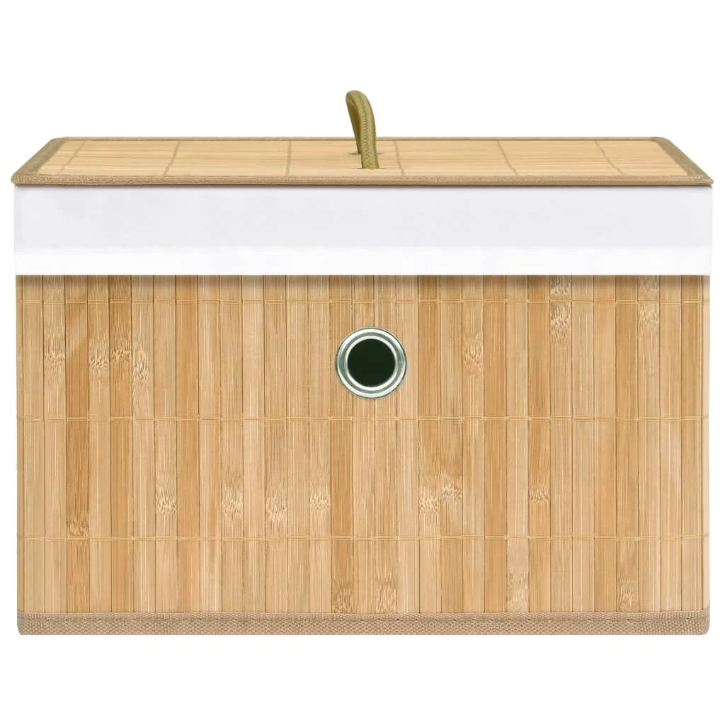 Bambusové úložné boxy 4 ks