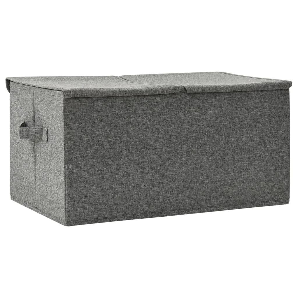 Úložný box látkový 50x30x25 cm antracitový