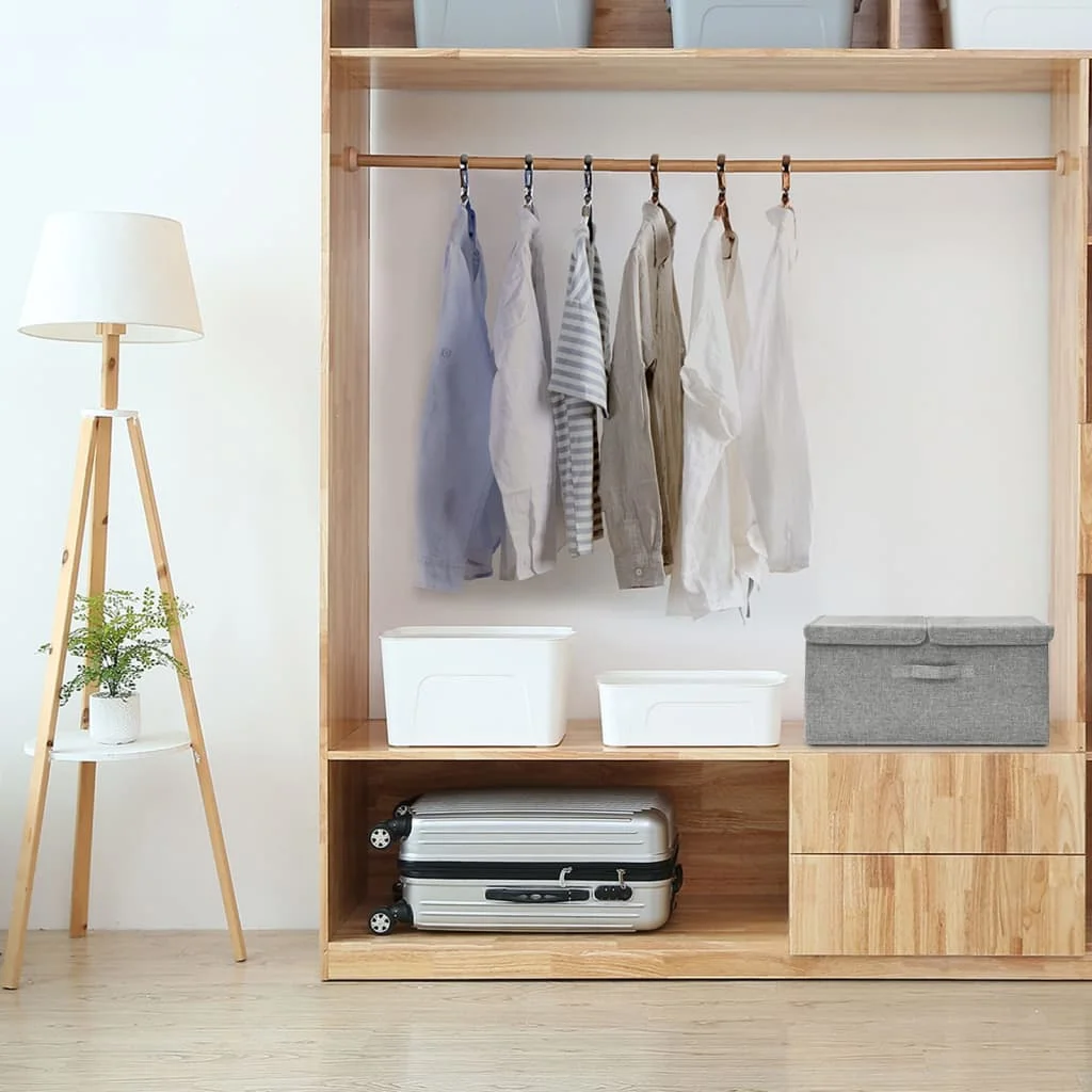 Úložný box látkový 50x30x25 cm sivý