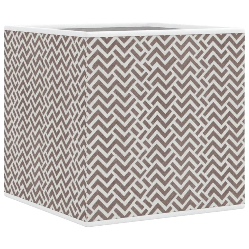 skladacie úložné boxy 10 ks hnedá 32x32x32 cm Netkaná textília