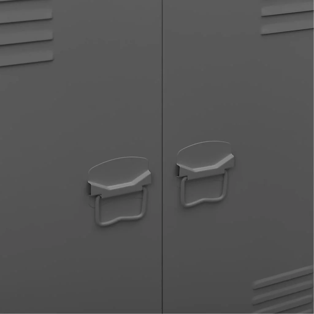 Industriálna úložná skrinka, antracitová 90x40x100 cm, oceľ