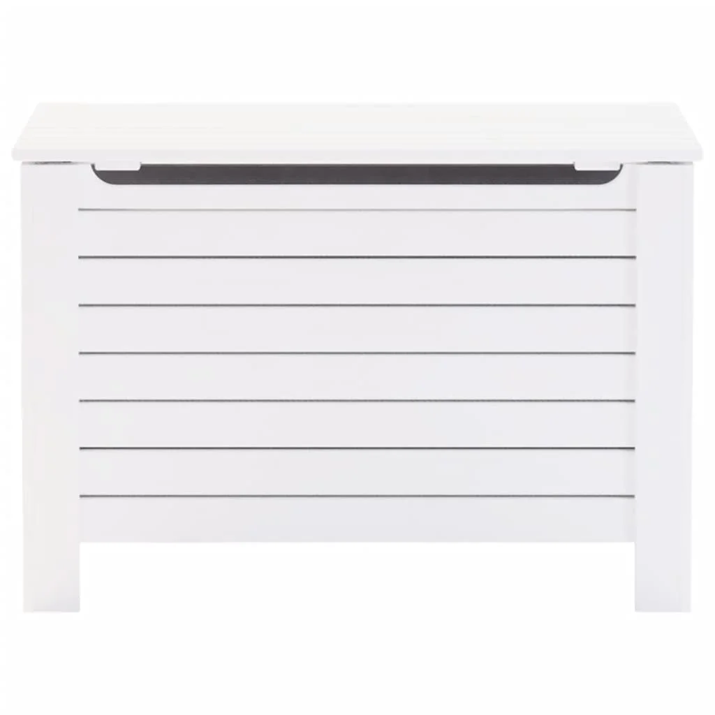 Úložný box s vekom RANA biely 80x49x54 cm borovicový masív