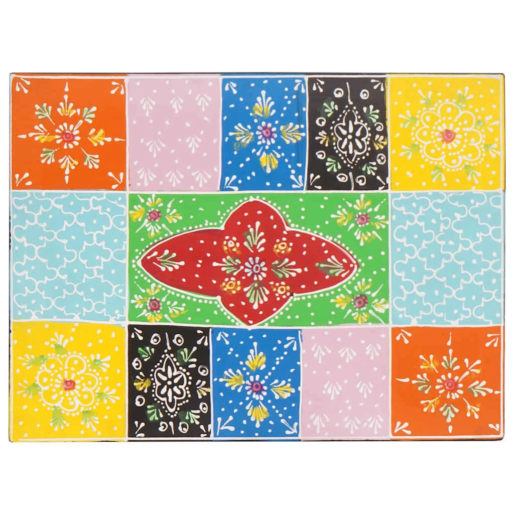 Úložná krabica Viacfarebný 40 x 30 x 30 cm Mangový masív