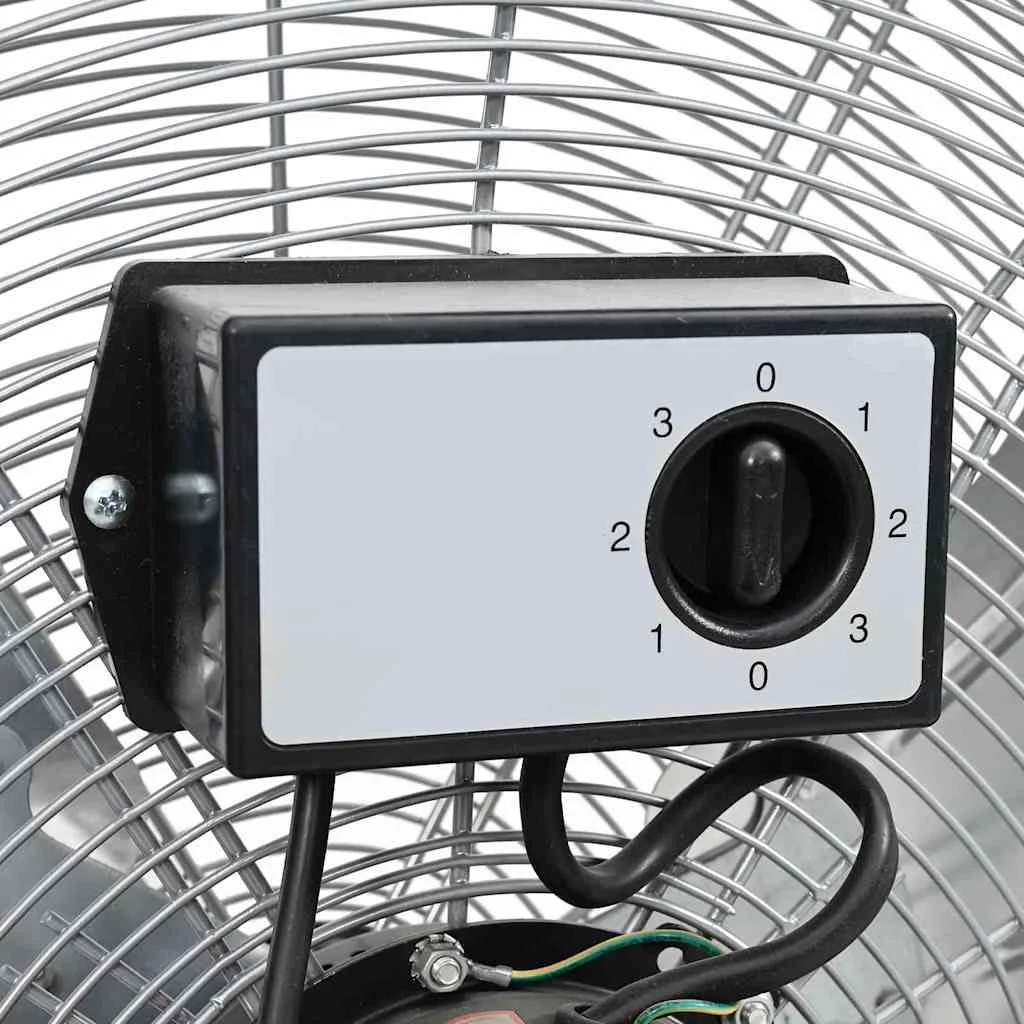 Bubnový ventilátor s kolesom Strieborná 79 x 37 x 82 cm Hliník
