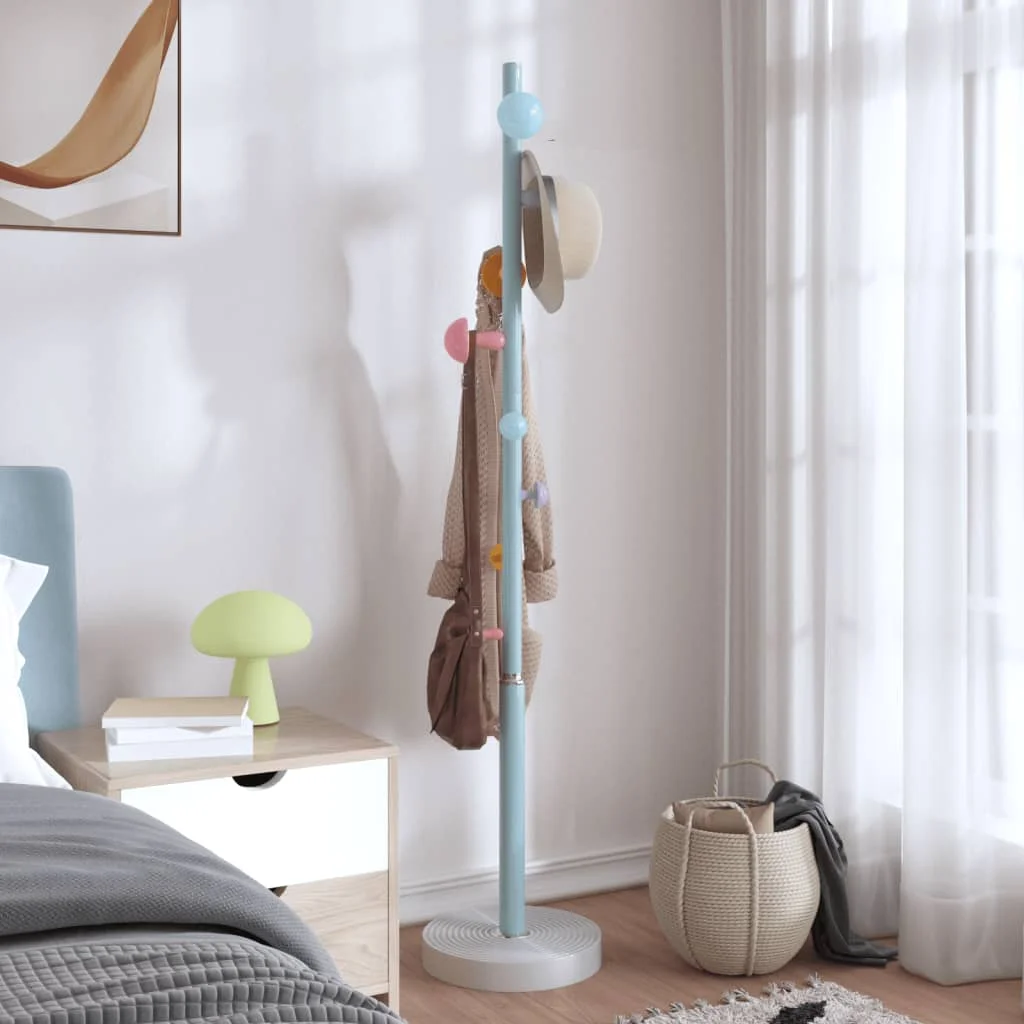 Stojan na kabáty modrý 172 cm práškovo-lakované železo