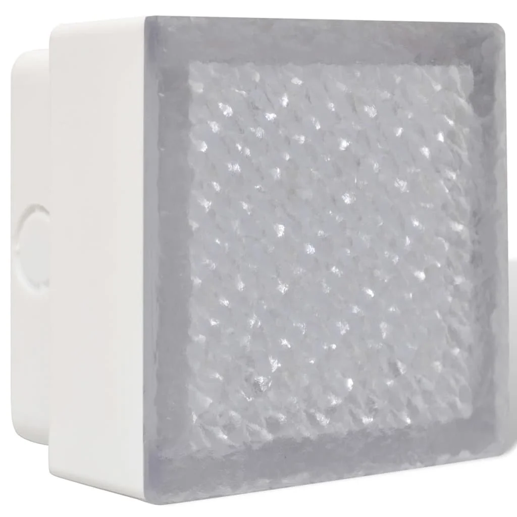 Podlahové LED svetlá 12 ks, 100x100x68 mm
