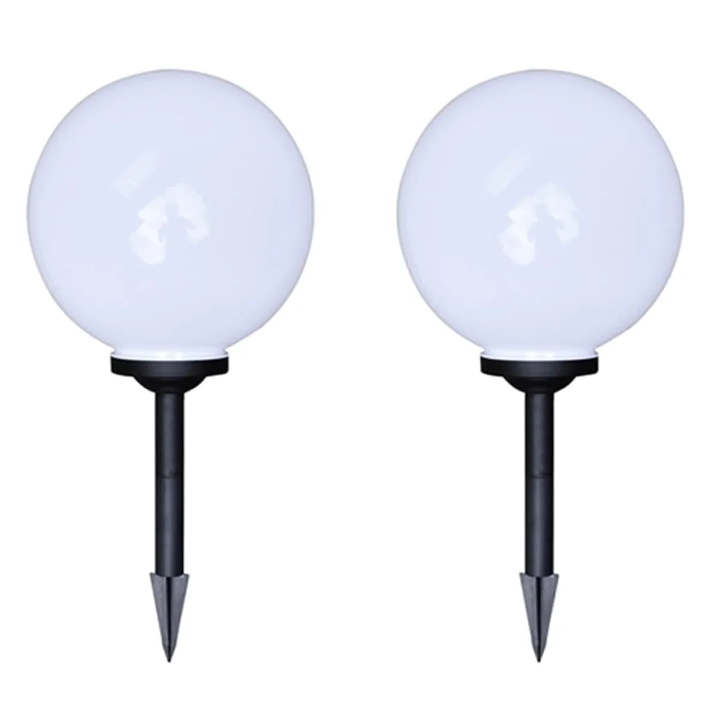 Vonkajšie LED lampy k chodníku so špicatým hrotom 4 ks 30 cm