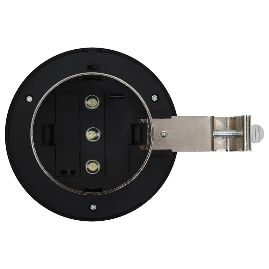 Vonkajšie solárne svietidlá 12 ks biele 12 cm LED okrúhle