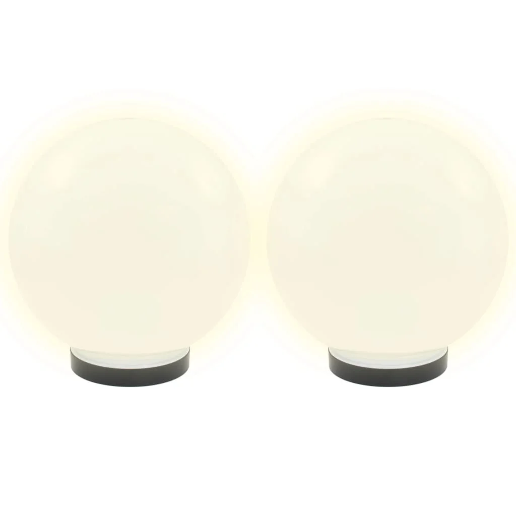 LED lampy v tvare gule 4 ks 25 cm PMMA