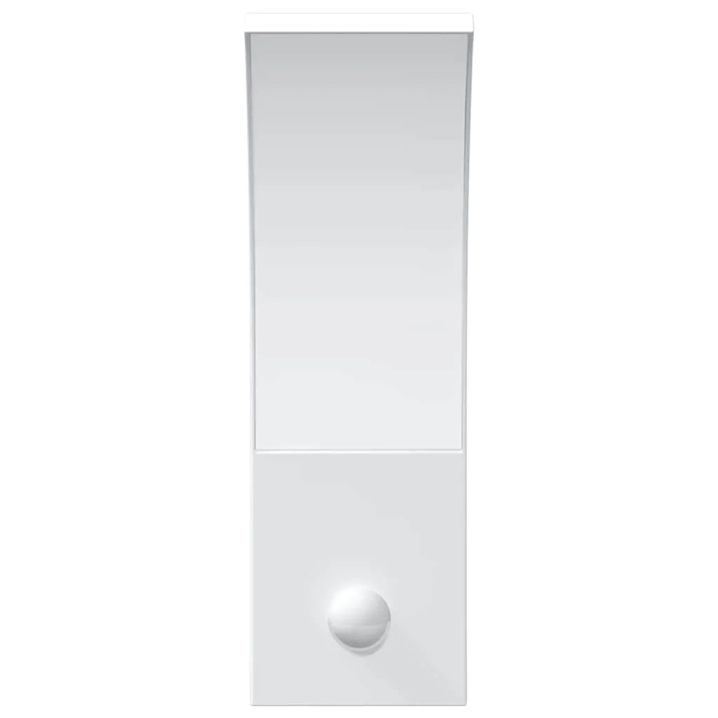 Vonkajšie LED nástenné svietidlá senzor 2 ks biele liaty hliník