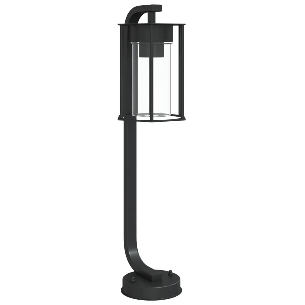 Vonkajšia stojaca lampa čierna 60 cm nehrdzavejúca oceľ