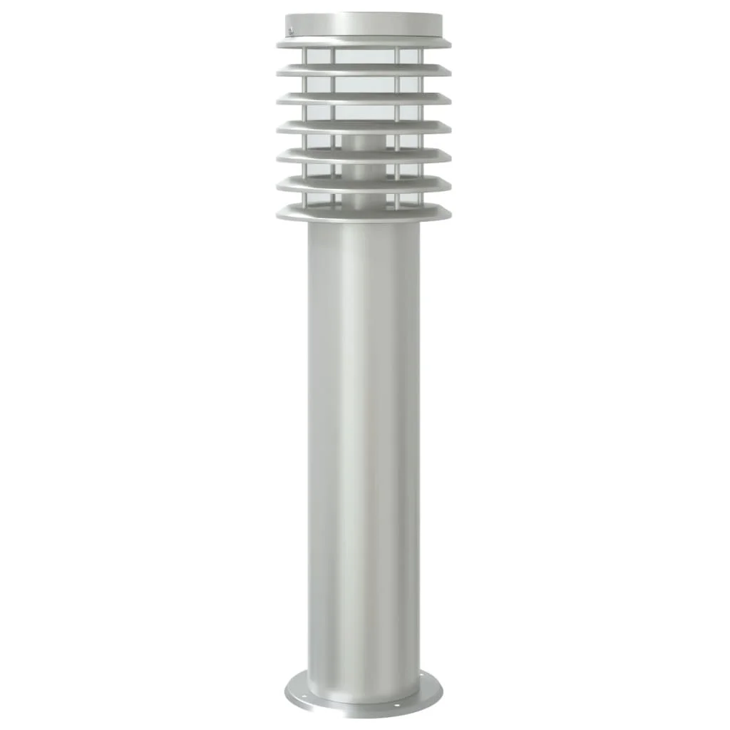 Vonkajšia stojaca lampa senzor strieborná 60cm nehrdzavej. oceľ
