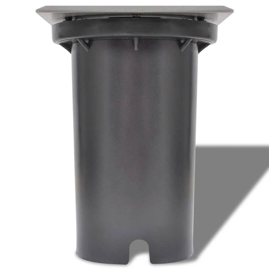 Vonkajšie zápustné LED svietidlá, 3 ks, štvorcové