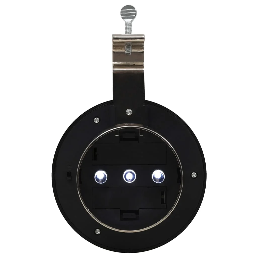 Vonkajšie solárne svietidlá 6 ks biele 12 cm LED okrúhle