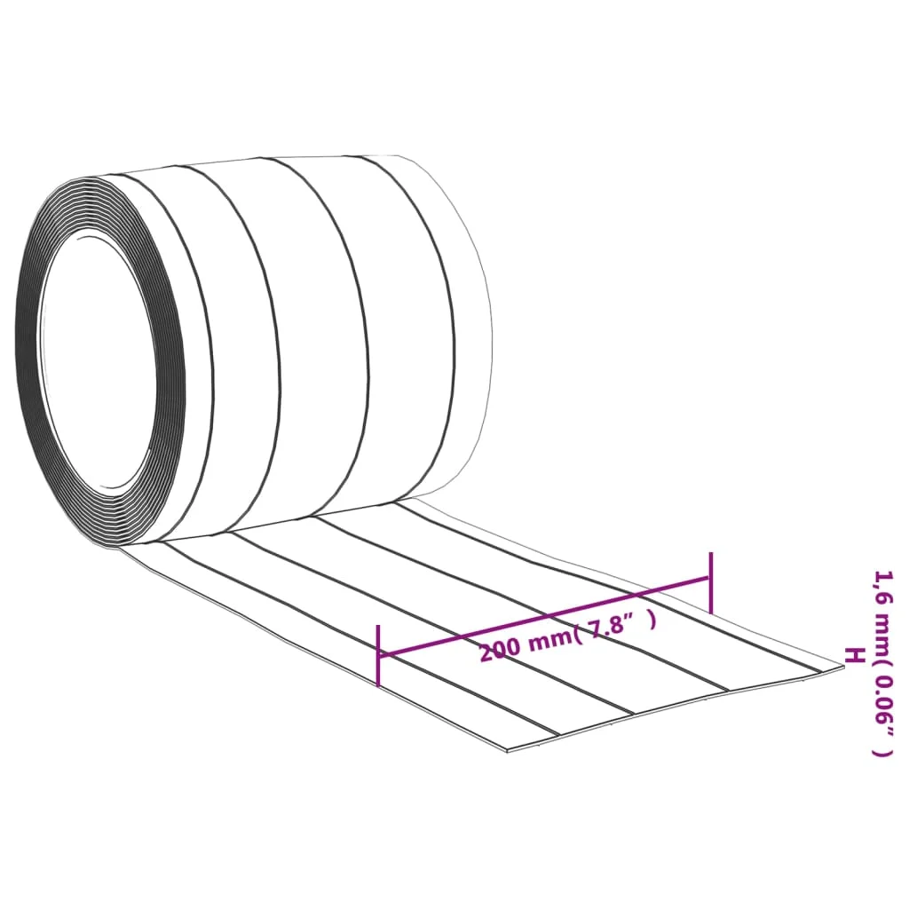 Záves do dverí priehľadný 200 mm x 1,6 mm 25 m PVC