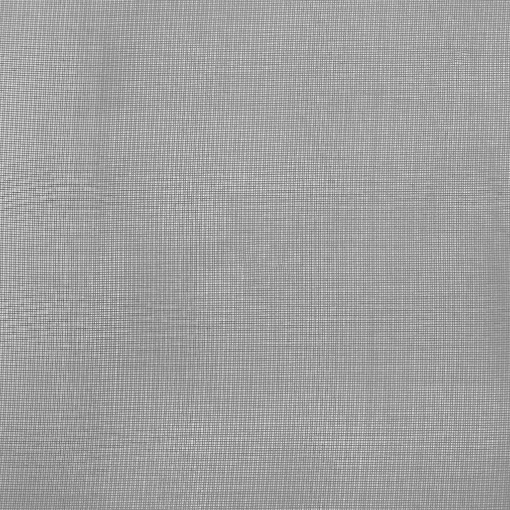 voálové závesy s pútkami, 2 ks, tmavosivé, 140x245 cm