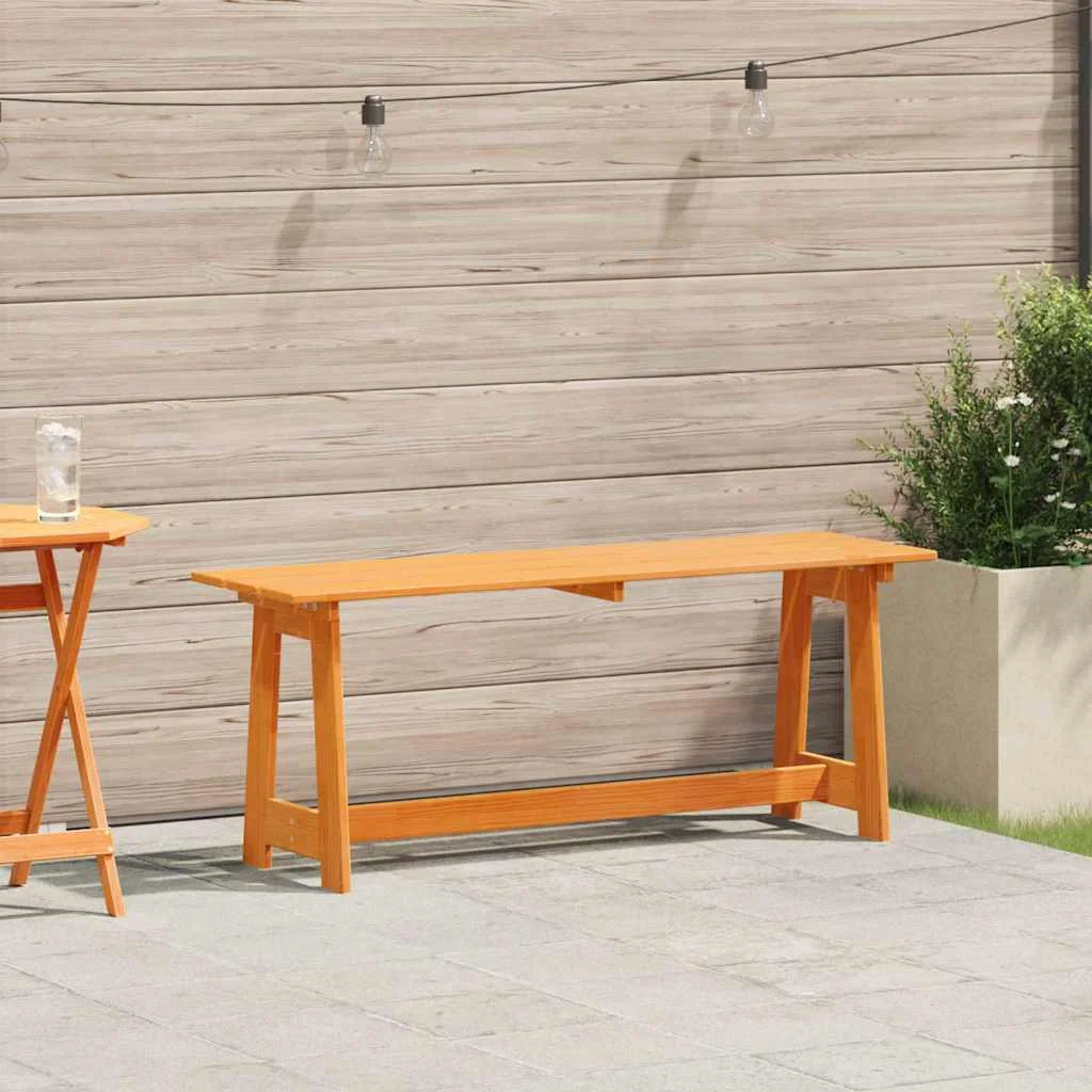 Vonkajšia lavička Hnedá 119 x 35 x 47 cm Borovicový masív