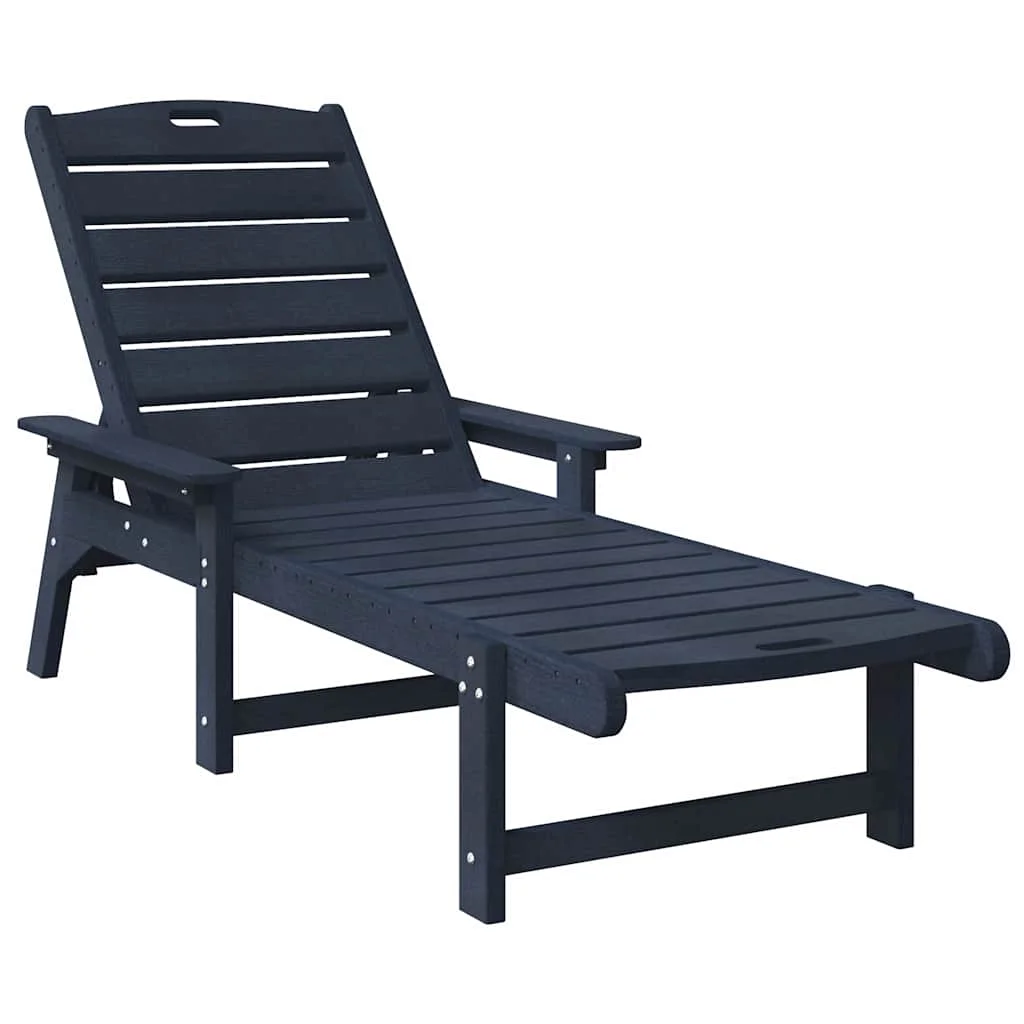 Záhradný lounge nábytok 2-osoba 2 pcs Námornícka modrá