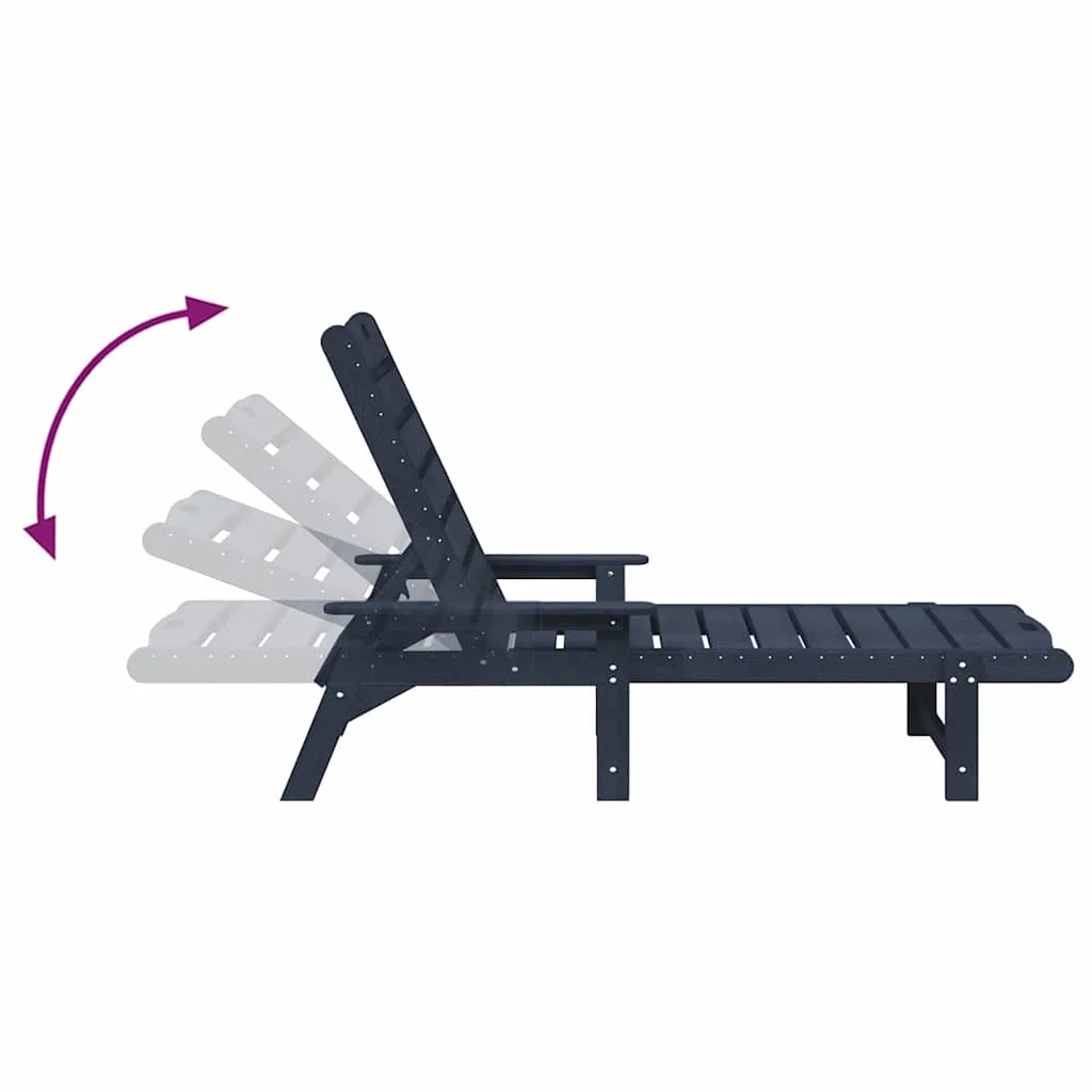 Záhradný lounge nábytok 2-osoba 2 pcs Námornícka modrá