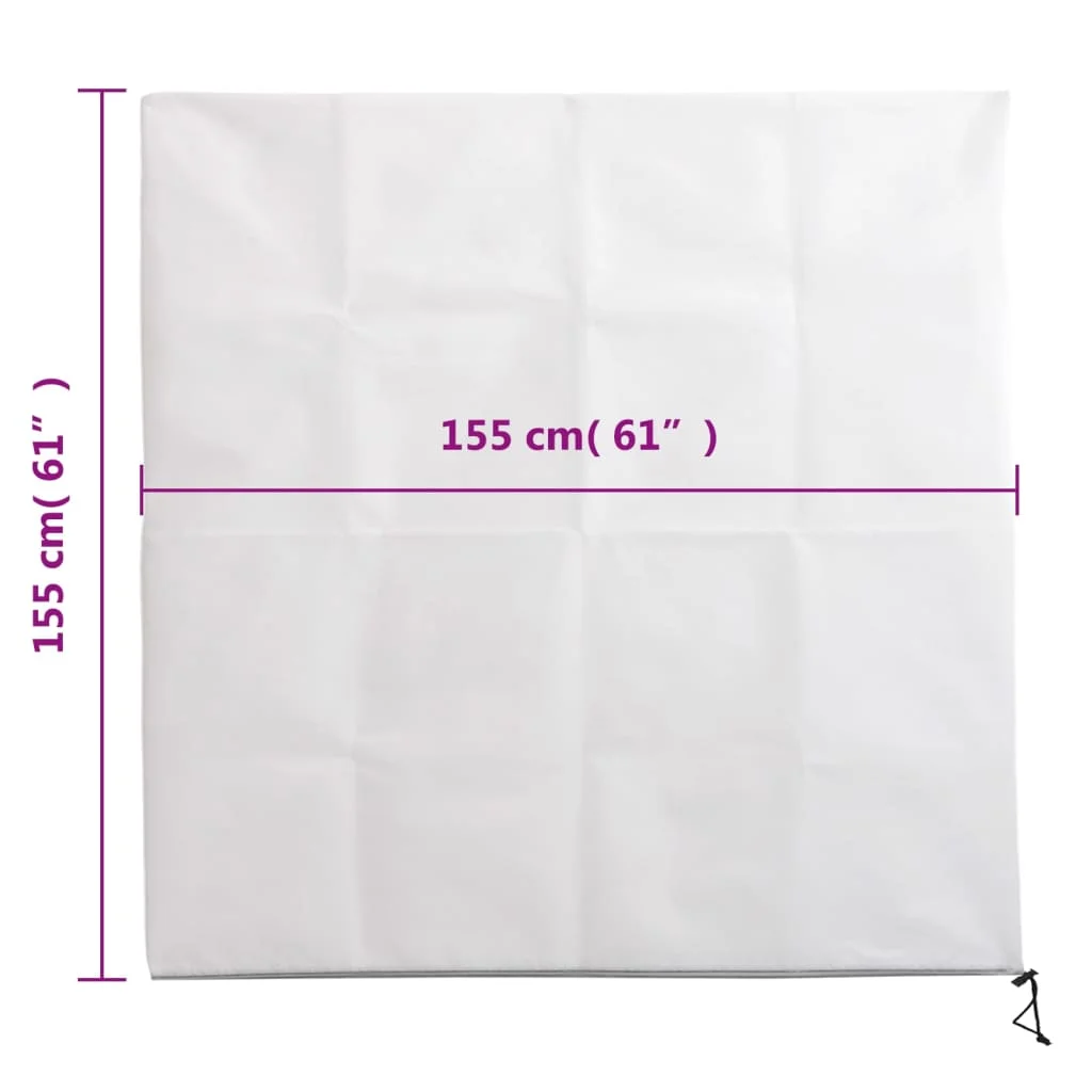 Flísové kryty na rastliny so zipsom 10 ks 70 g/m² 1,55x1,55 m