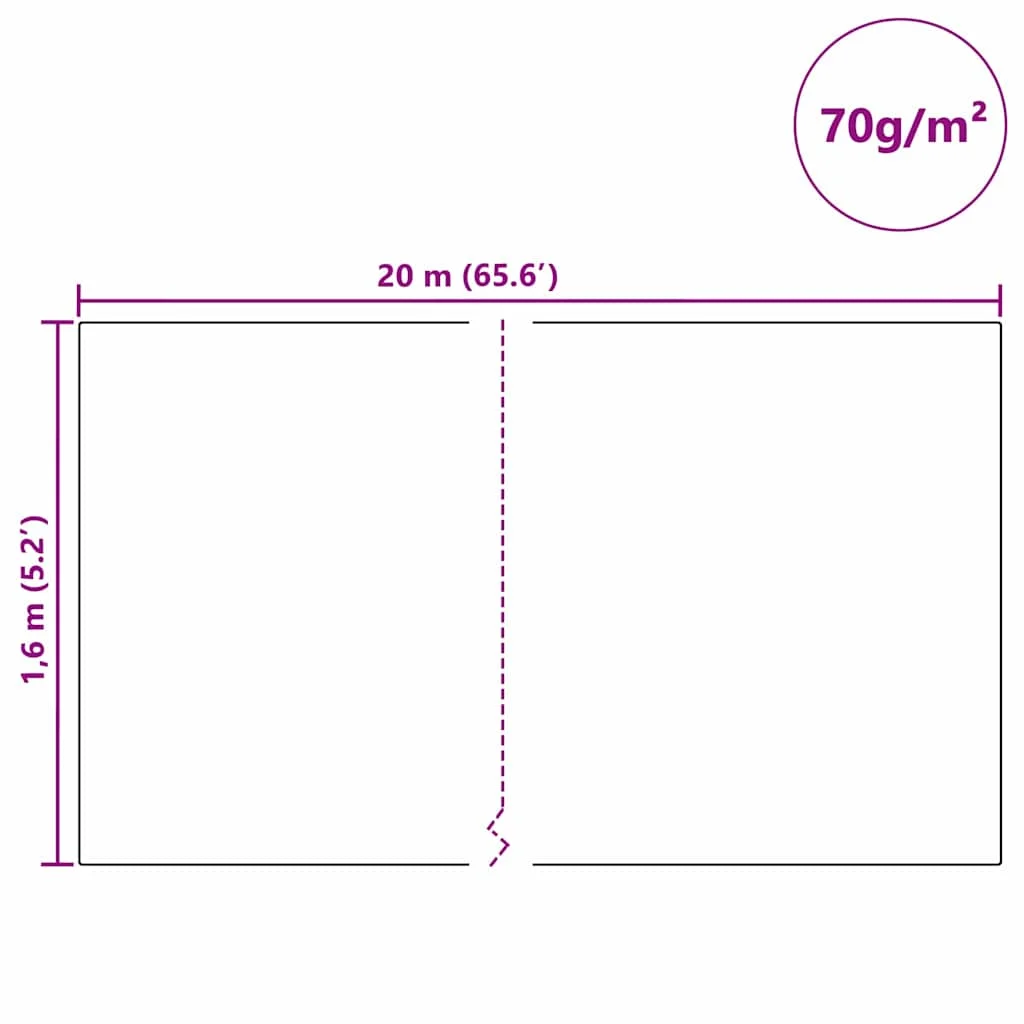 Fleece na ochranu rastlín pred mrazom Biela 20 x 1,6 m